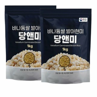 메가트렌마켓 발아현미 바나듐쌀 당앤미, 1kg, 2개