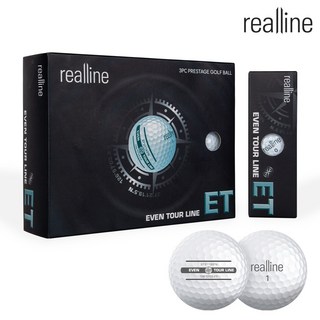 리얼라인 이븐투어라인 ET 3PC 벨런스 골프공, 1개, 12개입