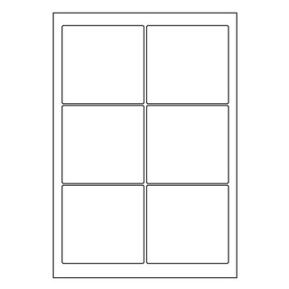 오피스라벨 A4 스티커라벨지 1권 100매 흰색 폼텍 규격 호환 주소라벨 분류표기 우편발송 물류관리 바코드라벨 라벨지 라벨용지, 6칸