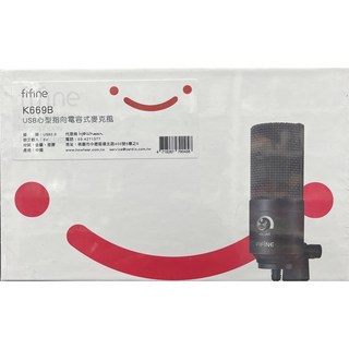FIFINE K669 USB 心型指向電容式麥克風 YouTuber 廣播 配音 錄音 直播 遊戲 PS4 PS5