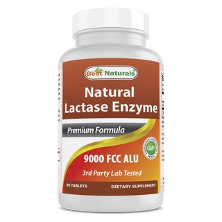 Best Naturals 乳糖酶補充錠 9000FCC ALU, 1個, 90顆