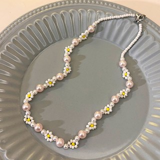 鴻利首飾廠 甜美少女多巴胺彩色串珠項鏈 新款爆款潮蝴蝶珍珠鎖骨鏈頸鏈