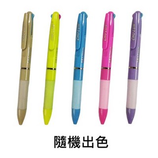 【文具通】三色 自動 原子筆 此款商品出貨為隨機不可挑顏色 A1011687, 1個