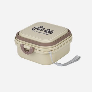 포포가든 반려동물 강아지 그릇 휴대용 팝업 실리콘 애견식기, 휴대용 팝업 식기 - 브라운(JK8231), 1개