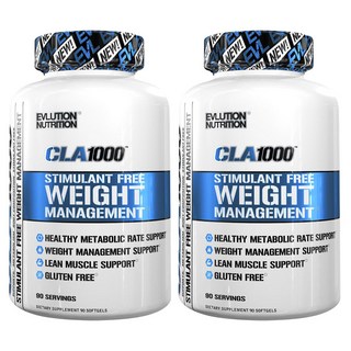 EVLUTIONNUTRITION CLA體重管理軟膠囊 1000mg, 90顆, 2罐
