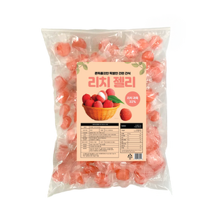 혜성식품 리치 젤리 과육 32% 함유, 1kg, 2개