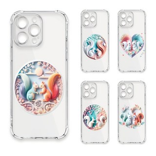 24H快速出貨 TRON 三星 A52/52s 可愛紙雕松鼠 四角防摔 軟殼 手機殼