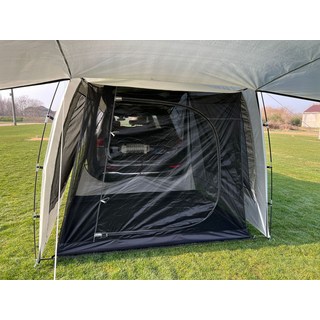 汽車車尾延伸帳篷 戶外自駕旅遊露營燒烤 多人防雨遮陽後備箱帳篷, 3-4人, 外帳+內帳