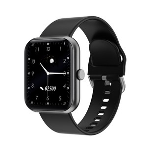 Da Fit 남녀 건강 방수 심박수 혈압 혈산소 운동 스마트워치 선물, 블랙, 하나