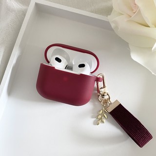 酒紅色耳機保護殼, Airpods 4代, 1個