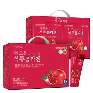 더좋은 석류 콜라겐 20g x 30포 1박스 피부 건강 젤리 스틱 효도 명절 설 추석 선물 세트, 30개