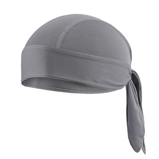 運動透氣頭巾 吸濕排汗 舒適柔軟, 灰色, 1個