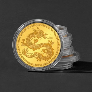 [골드팡] 24k 순금 갑진년청룡 순금코인 0.05g (당일도착) 순금12지 용띠 아기백일 금거래소 돌선물 황금쌀 콩알 금덩어리 소원행운 개업 기념일