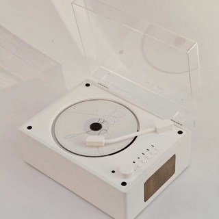 最新款經典家用CD機 專輯播放清晰 追星唱片CD機 HIFI音質復古CD播放機音響, 白木紋