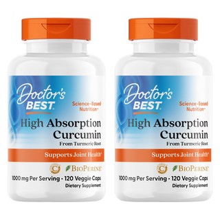 Doctor's BEST 薑黃素膠囊 500mg(1顆含量), 120顆, 2罐