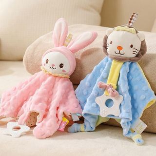 노노리 아기 애착 손수건 유아 신생아 촉감놀이 애착인형, 1개, 사자