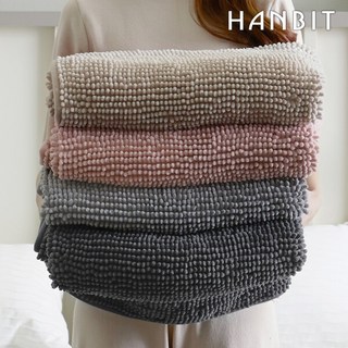 뽀송이 셔닐 욕실 발매트 주방매트 60x160cm, 핑크