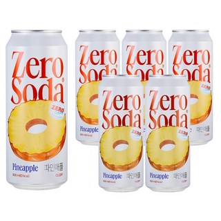 Cloop 零卡汽水鳳梨口味, 500ml, 6罐