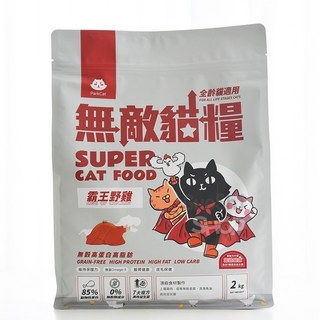 無敵貓糧 貓飼料 鮮雞蜂王乳 優質蛋白質, 1個, 霸王野雞, 2kg, no this value