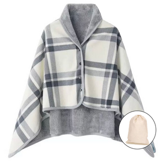 매이템 (대형140*100cm) 무릎담요+파우치포함 똑딱이담요 망토 밍크담요 사무실담요 극세사담요 차량용담요 차박 카페 캠핑담요