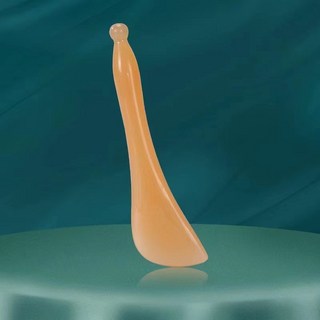 仿牛角刮痧板撥筋棒 臉部全身按摩工具 圓潤光滑厚實, 1個, 撥筋棒