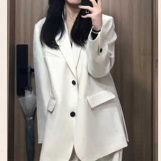 女款韓版寬鬆休閒西裝外套