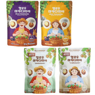 통마카다미아 헬로우마카다미아 나혼산 마카다미아 4종, 4개, 115g
