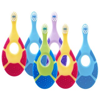 Jordan 兒童牙刷 第一階段, 顏色隨機, 6支, 1組