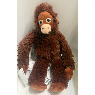 IKEA正版 口袋布偶 小猩猩 安撫玩具 禮物 裝飾, 棕色, 1個