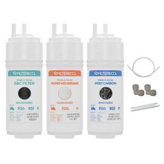 코웨이 정수기 CHP-261N 필터 20cm 최고급형 호환세트, 1개, CHP-261N 1세트(1+1+1)