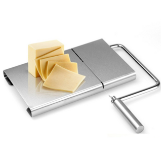 BriSunshine 버터커터 스테인레스 치즈슬라이서 절단와이어 5개부속 안전 푸아그라커터 치즈칼 치즈커터 치즈/버터/두부/푸아그라/케이크등에 적용 가정용 업소용, 스테인리스 스틸, 5개