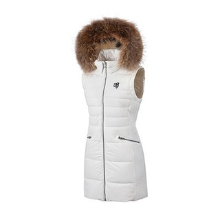 엘르골프 엘르골프 여성 후드 FUR 경량 긴기장 베스트_6F81406