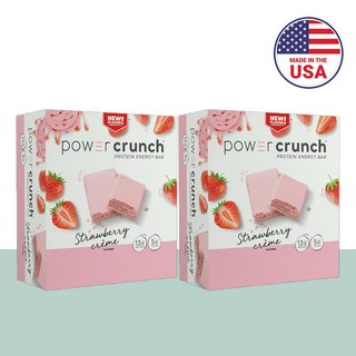파워크런치 프로틴바 에너지바 웨하스 딸기 12바, 2개
