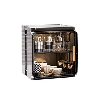 防塵多功能精美收納櫃，居家收納好幫手，防塵防潮，簡約時尚設計，多層分類整理, 奶油白-小號(超取限3件), 1個