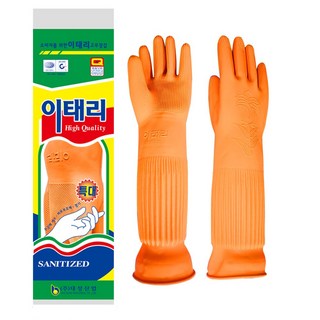 이태리 고무장갑 특대(XL) 10개, 오렌지