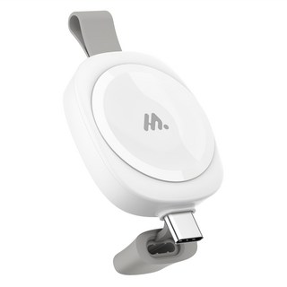 VALUEM 便攜式Type-C智慧手錶底座型充電器, 1個, 白色