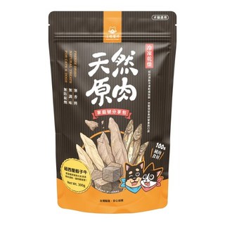 汪喵星球 天然原肉冷凍乾燥零食家庭號，貓狗通用，無添加防腐劑，高蛋白低負擔，美味健康兼具, 300g, 1個, 骰子牛
