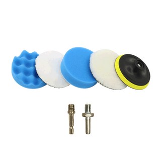 電鑽打蠟機打蠟棉7件套 汽車美容砂輪機用打蠟棉組 羊毛球 打蠟拋光 衝擊電鑽打蠟盤 角磨機配件 電鑽專用棉, 3吋(底盤適用電鑽), 3吋(底盤適用電鑽)
