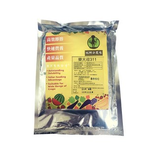 肥料小農場 樂大收311 高氮速效即溶肥，多種作物適用，促進生長、提升產量, 1個