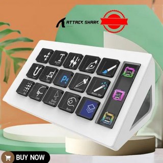 공격 상어 스트림 데크 화이트 스튜디오 컨트롤러 15 매크로 키 트리거 Obs Twitch 등과 같은 앱 및 소프트웨어 액션, White Plus, 1) White Plus