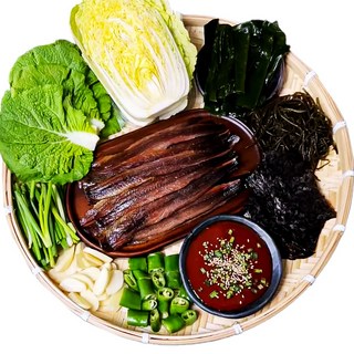 [산지직송] 포항 구룡포 완전손질 과메기 20쪽(10미) + 야채 풀세트 2~3인, 1개