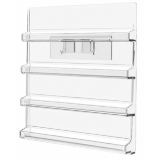 모어벨 접착식 자동차 다이캐스트 보관함 아크릴, 1개, 투명