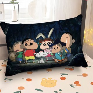 蠟筆小新 長方形抱枕 靠枕 可愛少女心 房間臥室 牀頭靠墊 含芯 超軟, LZYE12,50x30釐米(枕套+枕芯)