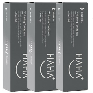 베네셀 하하 미백치약+입냄새 제거+갈락토스 치약+임산부치약, 3개, 120g