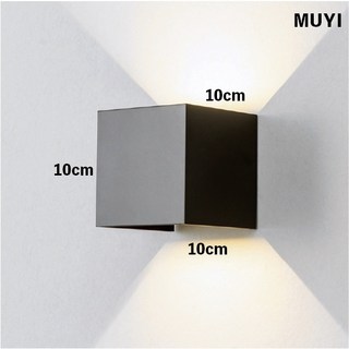 現代簡約風可調式防水壁燈 走廊燈 陽台燈 床頭燈, 黑殼,黃光10W