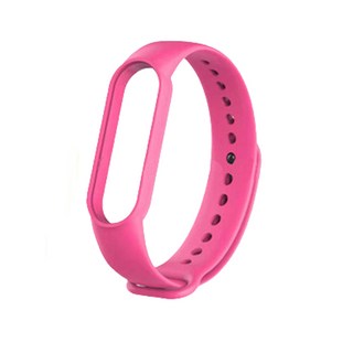 스토리링크 샤오미 Mi Band 5/6 호환 액정보호필름 스트랩, MiBnad5/6 실리콘 스트랩_(핫핑크), 1개