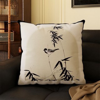 復古輕奢綠色抱枕美式復古抱枕中古風美拉德沙發靠背墊牀頭軟靠枕, 1件, 637