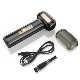 HULULU 3D 플로팅 전기면도기 건습 겸용LED디스플레이 IPX7 방수 휴대용 남자친구 선물, 블랙