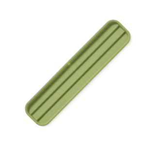 鍋蓋收納墊 階梯式矽膠瀝水墊 防滑 廚房 窄縫, 綠色／小款, 1個