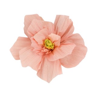 好買先生 立體皺紋紙花 紙扇花 婚房佈置 壁貼 牆壁裝飾 布置道具 背景牆 婚慶用, 皺褶紙花〚蜜桃粉〛,直徑約30cm, 蜜桃粉